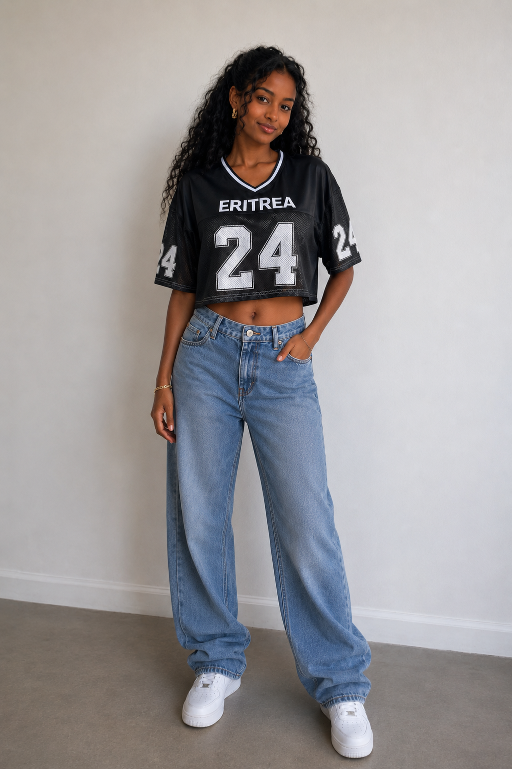 Crop Football Jersey
