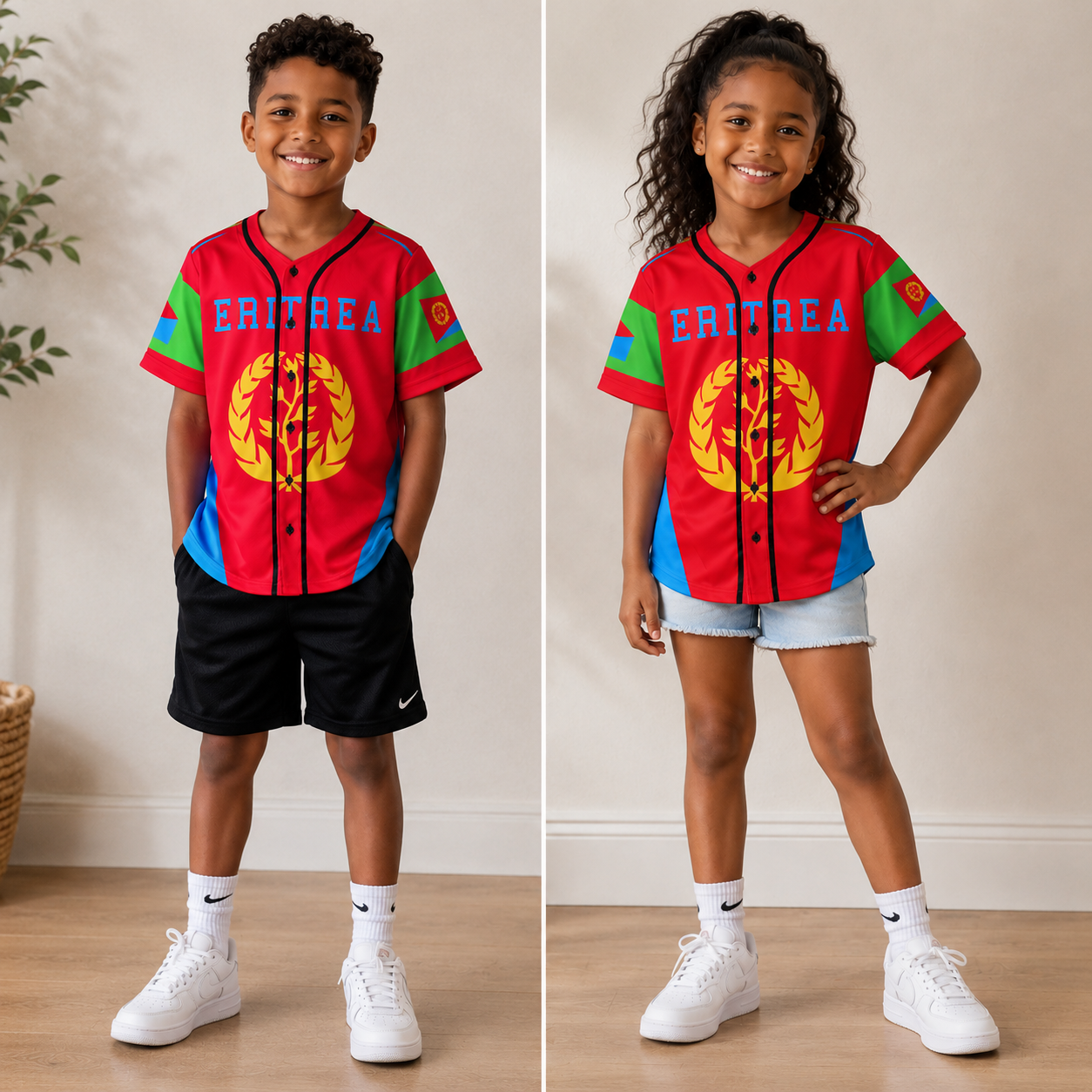 Eritrean Baseball Jersey (kids)