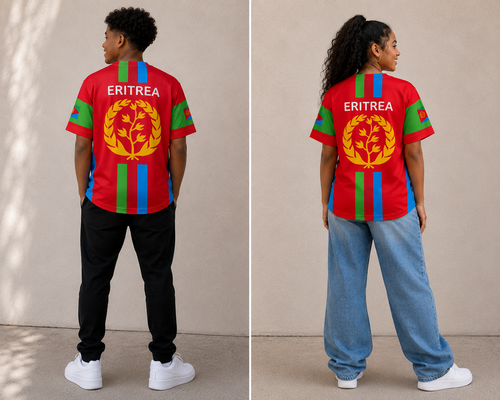 Adult Unisex Eritrean flag baseball jersey