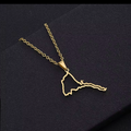 Eritrean Map Necklace