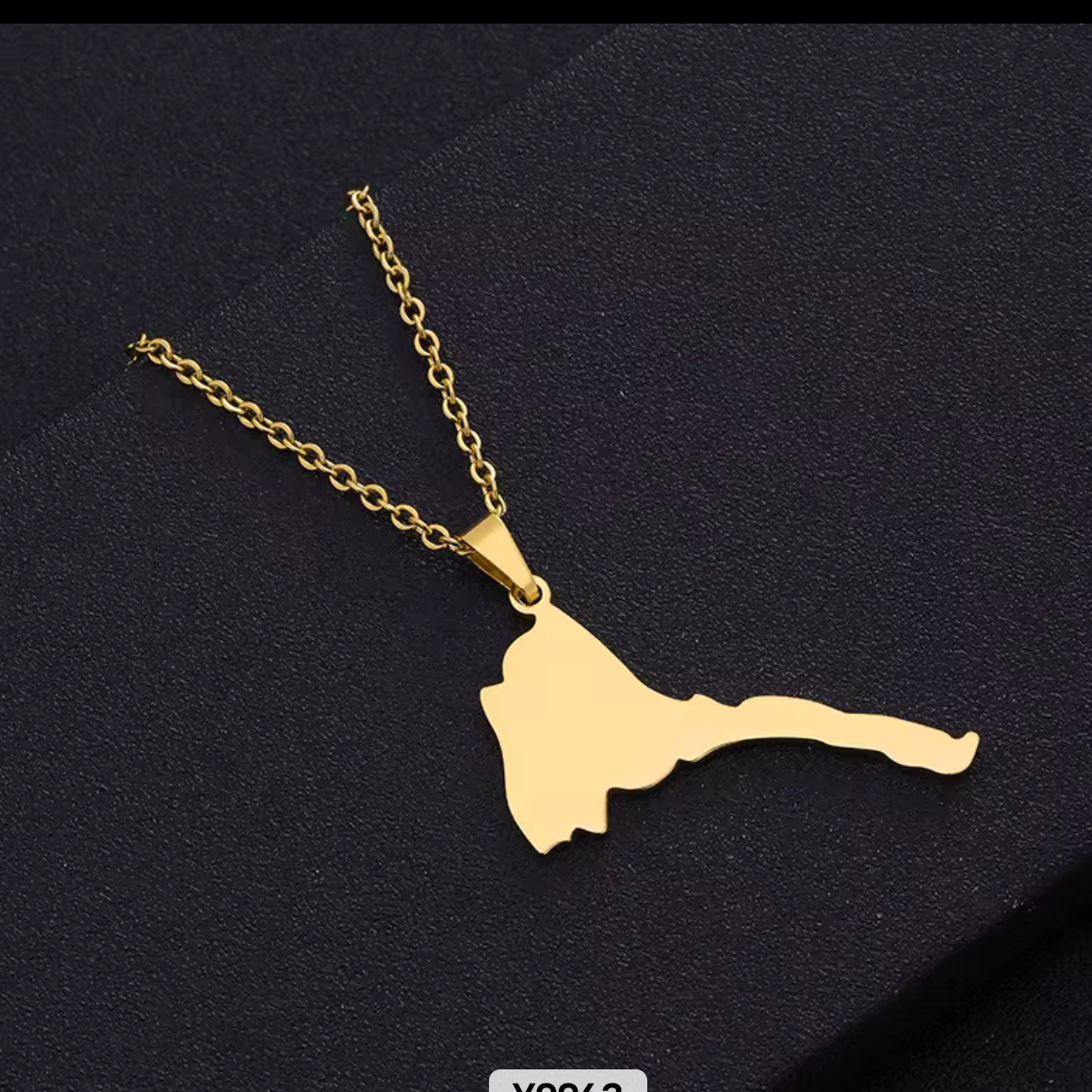 Eritrean map Necklace