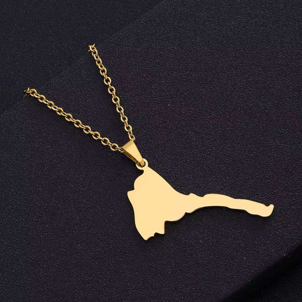 Eritrean map Necklace