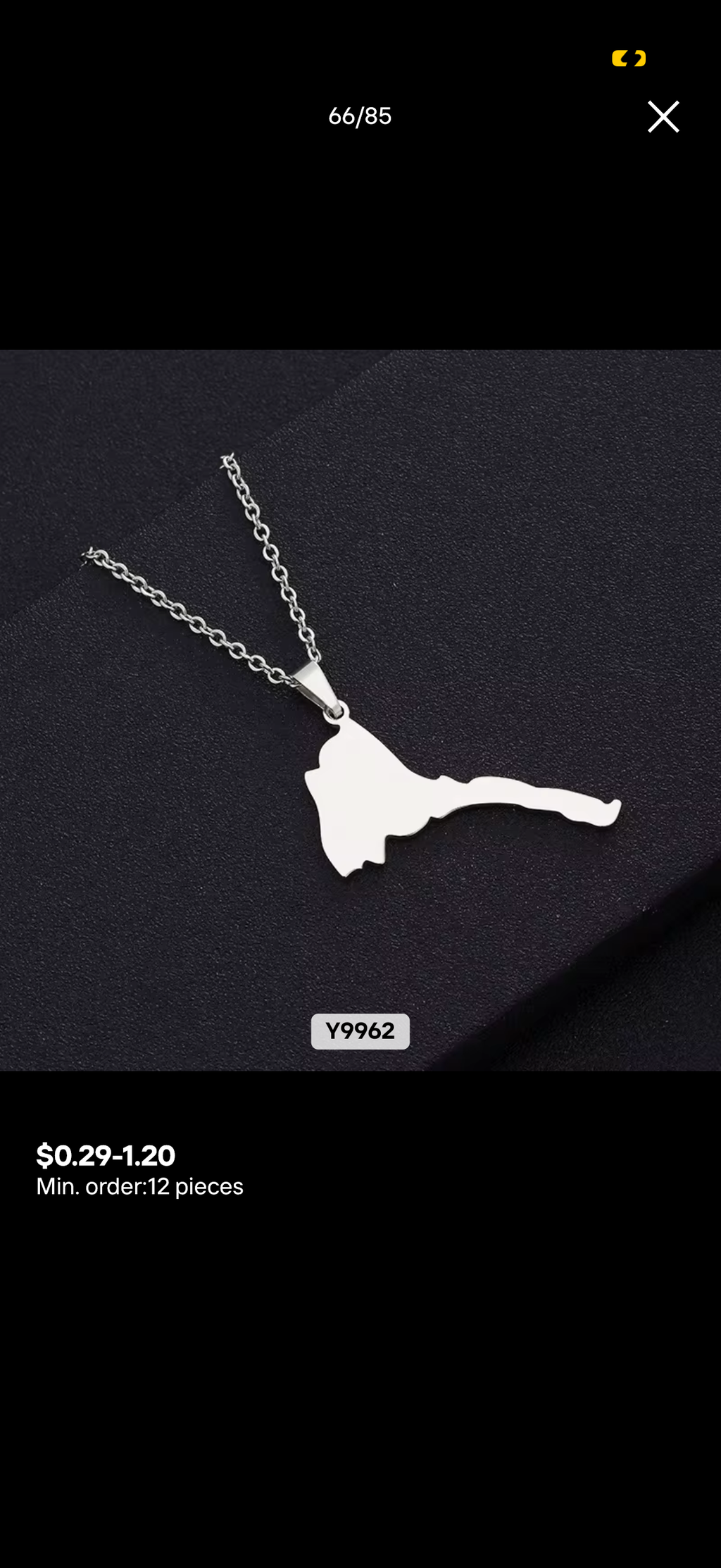 Eritrean map Necklace