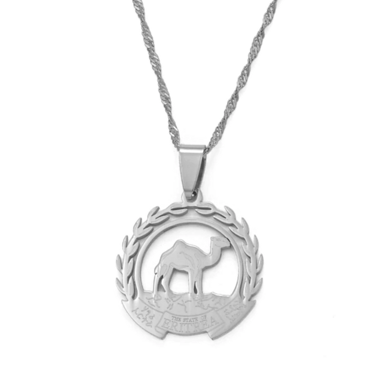 Eritrea Coat of Arms Pendant Necklace